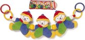 FUNNY CLOWNS kinderwagenrammelaar clowns multicolor