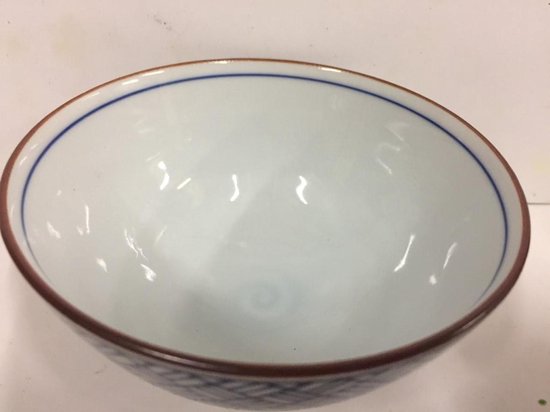 Ciotola Per Riso Vintage Blu Ø160mm - Set Da 12 In Porcellana Per Tavola - Foto 4