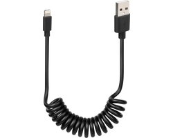 Lampa IPhone Kabel USB A naar Lightning - 1m - 8 Pin - Zwart - Voor Ebike - Motor - Auto - Origineel
