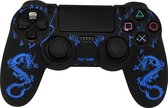 PS4 Controller Silicone Hoes Playstation 4 - Dragon Blue laser
