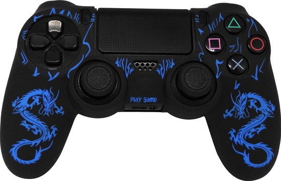 Holy Grips PS4 Controller Silicone Hoes – Dragon Blue laser