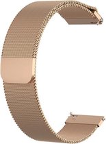 Milanese Armband Geschikt Voor Polar Ignite Horloge Band Strap - Milanees Armband Polsband - Small/Large - Rosegoud Kleurig