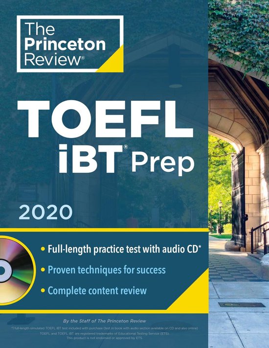 Princeton Review TOEFL iBT Prep with Audio CD, 2020 - cover