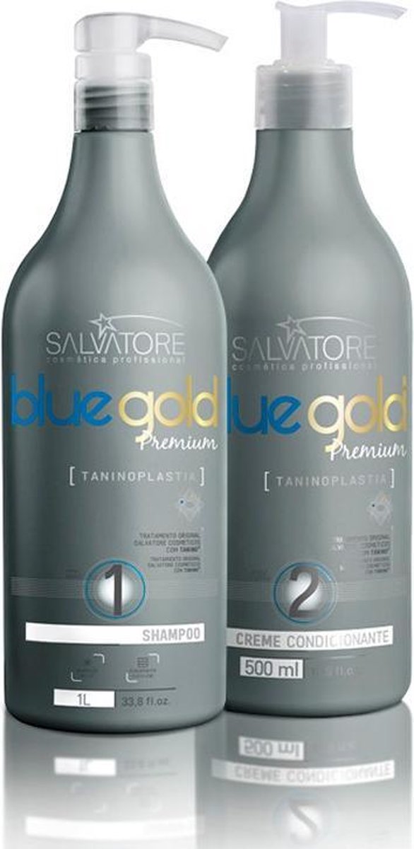 Salvatore Blue Gold TaninoSalvatore Blue Gold KIT Tanino System Keratine 2x500ml