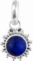 Jewelryz Haydee Edelsteen Hanger | 925 sterling zilver met blauwe lapislazuli | 25 mm