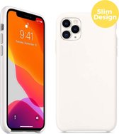 iPhone 11 Pro Telefoonhoesje | Soft Touch Siliconen Smartphone Case | Back Cover Wit