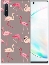 Geschikt voor Samsung Galaxy Note 10 TPU Hoesje Flamingo