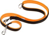 hondenlijn Ergofluo 200 x 2,5 cm nylon oranje/zwart