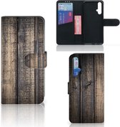 Smartphone Hoesje Huawei Nova 5T | Honor 20 Book Style Case Steigerhout