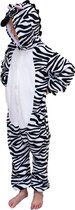 Onesie Pyjama Dieren Zebra maat  S