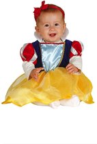 Guirca - Sneeuwwitje Kostuum - Mini Sneeuwwitje Prinses Baby - Meisje - Blauw, Rood, Geel - 1 - 12 maanden - Carnavalskleding - Verkleedkleding