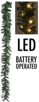 Guirlande avec 35 LED - 270 cm - Avec minuterie - Fonctionne sur piles