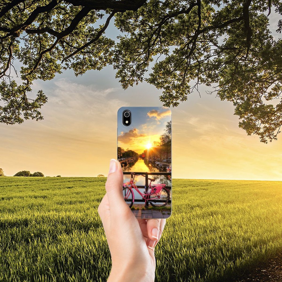 Xiaomi Redmi 7A Siliconen Back Cover Amsterdamse Grachten