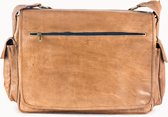 Leren Messenger Tas 'Hiroku' (naturel)