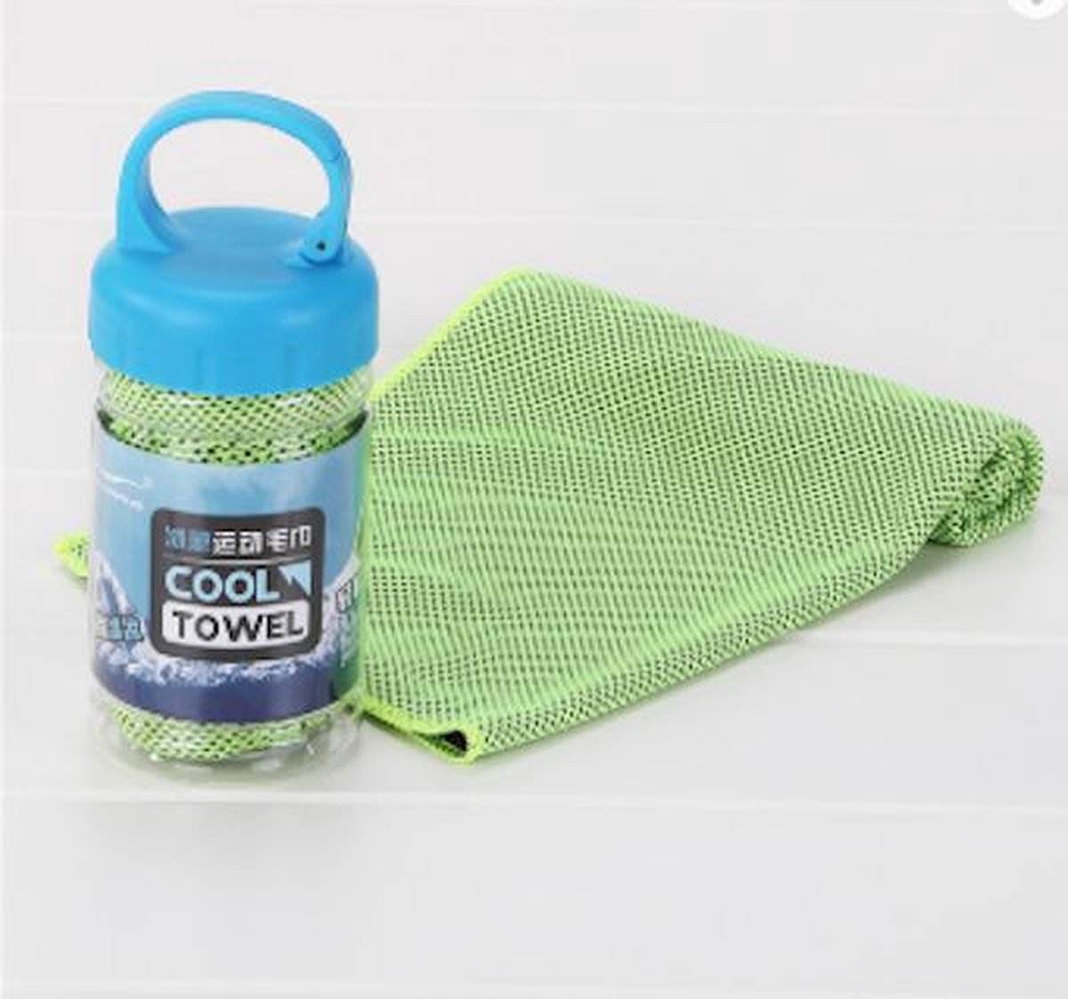 Ice Towel - cool towel - ijshanddoek - 30x100cm - Limegroen