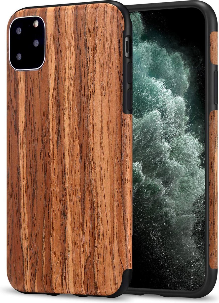 Hoesje geschikt voor iPhone 11 Pro - Rood Sandelhout
