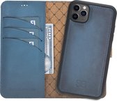 Bouletta Uitneembare 2-in-1 Leer WalletCase iPhone 11 Pro Dark Blue