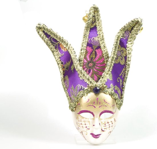 Goede bol.com | Decoratief Venetiaans masker – Paars paarse kleur SV-81
