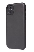 DECODED Leren Back Cover - iPhone 11 Pro - Hoogwaardig Europees Leer - Beschermhoesje - Zwart
