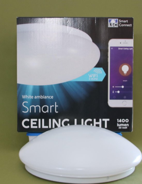 etnisch tactiek elke keer LSC - Plafondlamp - White Ambiance - Smart-Ceiling Light - Wit - 1400 Lumen  - 20 Watt... | bol.com