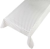 Tafelzeil Dots Wit - Beschikbaar in 12 maten - PVC