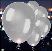 Balloominate Ballonnen Met Led-verlichting 28 Cm 5 Stuks Zilver
