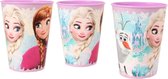 3 stuks Frozen Elsa en Anna kunststof bekers 260ml