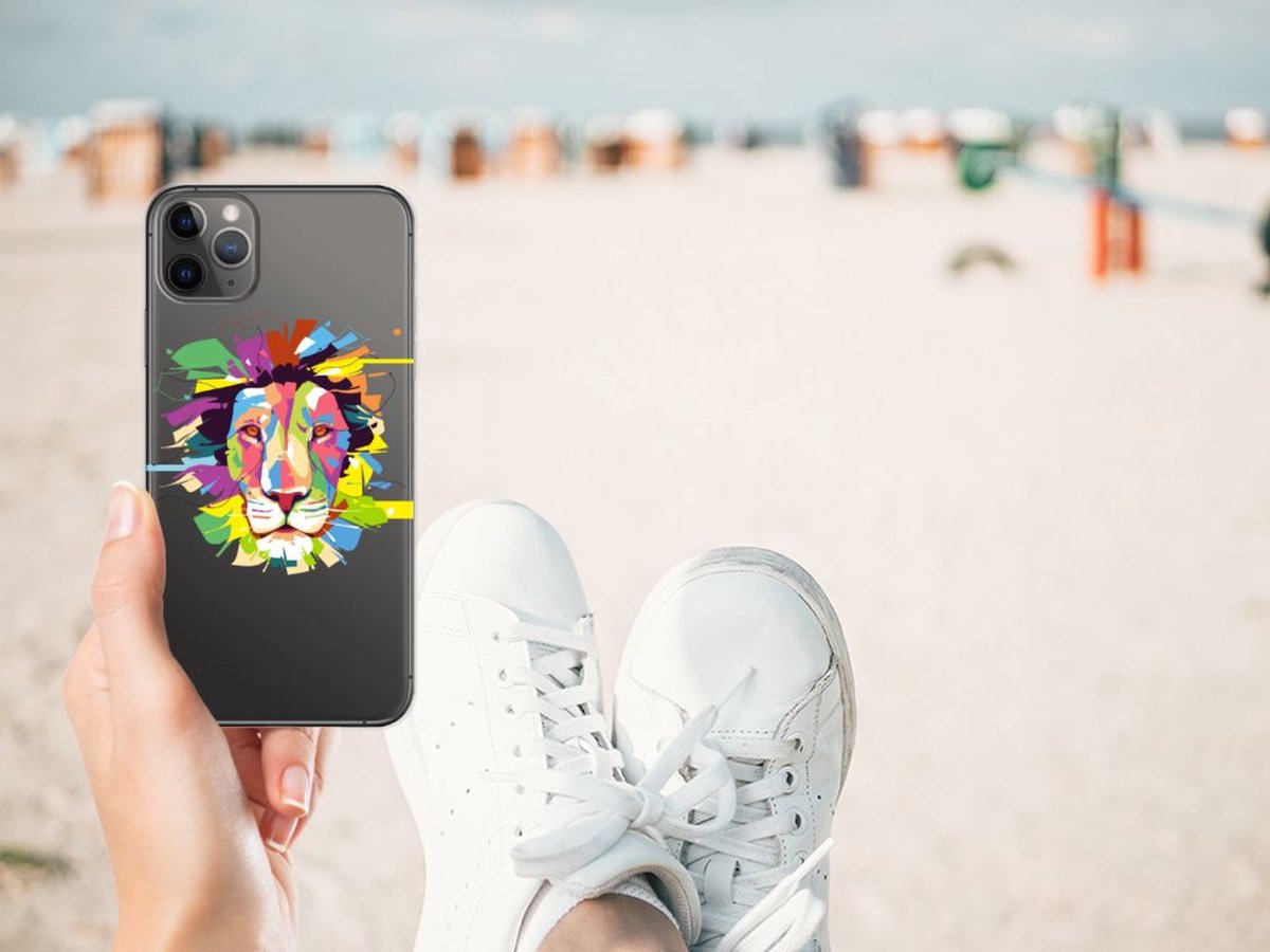 Apple iPhone 11 Pro Max Telefoonhoesje met Naam Lion Color