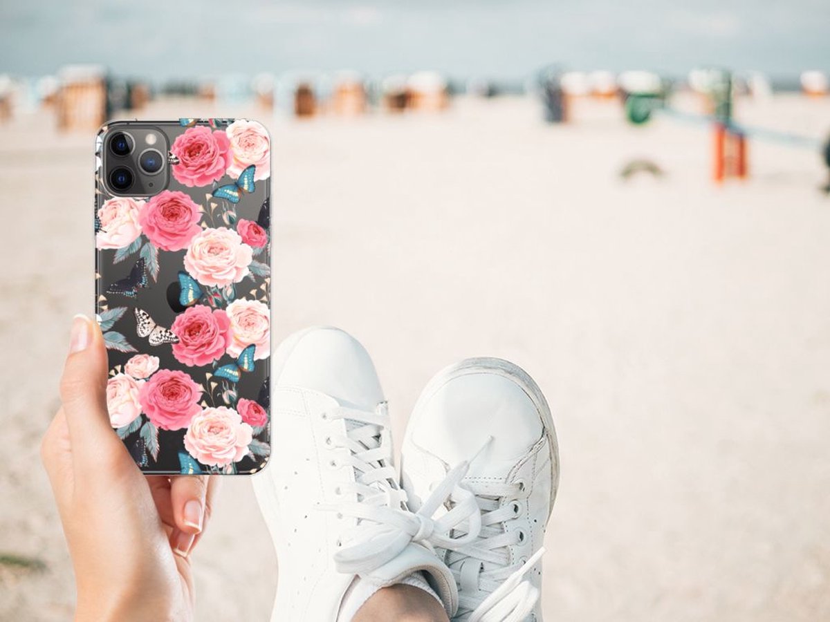 Apple iPhone 11 Pro Max TPU Case Butterfly Roses