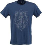 Replay blauw regular fit t-shirt - Maat S