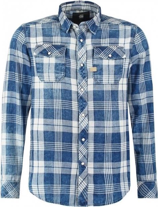 G-star slim fit flannel overhemd - Maat XS | bol.com
