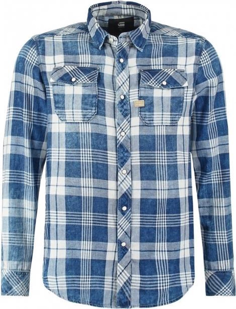 Verslijten Ruim lont G-star slim fit flannel overhemd - Maat XS | bol.com