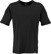 Kultivate long fit t-shirt acid black  valt ruim - Maat S