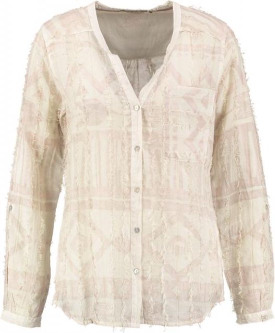 10 feet katoenen blouse cream met franjes - Maat XS | bol.com
