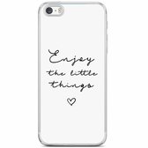 iPhone 5/5S/SE siliconen hoesje - Enjoy life