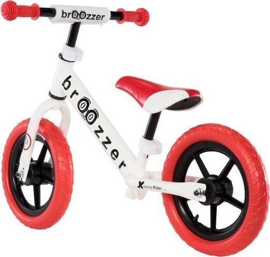 Broozzer Extreme Rider Metaal 12 inch Rood - Loopfiets | bol.com