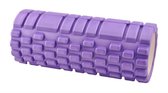 Fitness Foam Roller - Yoga Workout Roll - Pilates / Body Rug Massage Rol The Grid Roller - 34CM Paars
