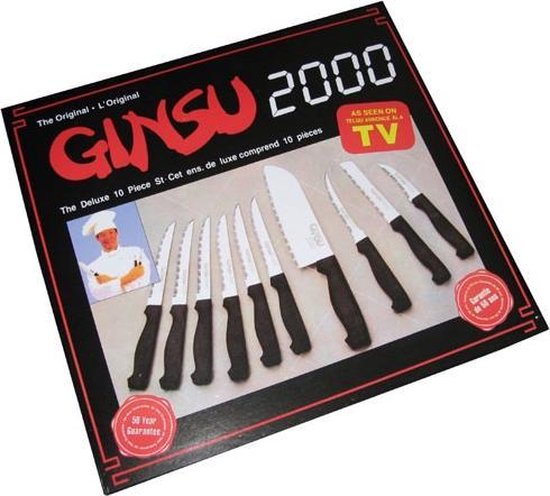 The Original Ginsu 2000 Deluxe 10 Piece Knife Set As Seen on TV