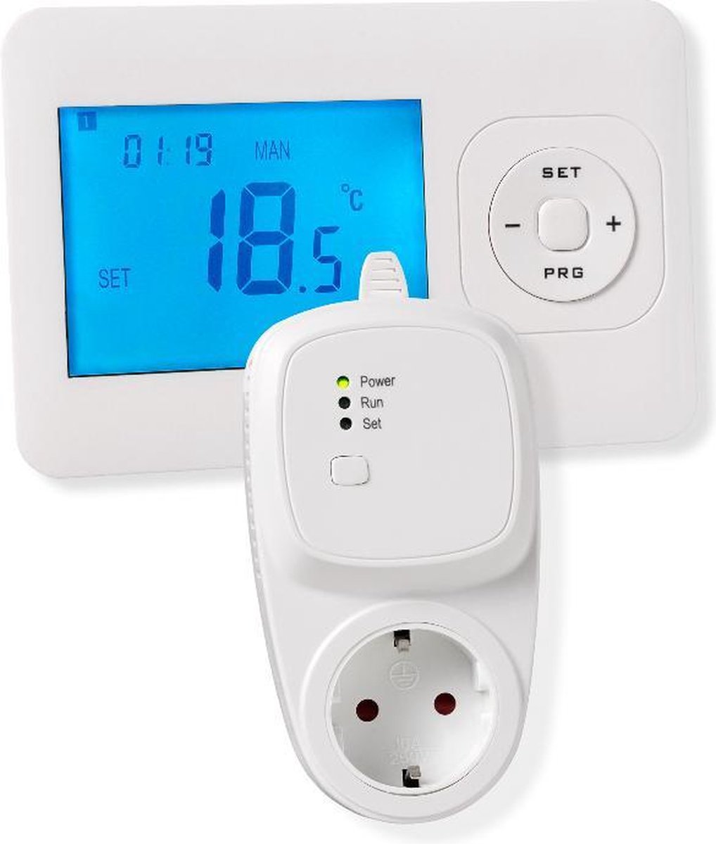 Thermostat de chauffage à infrarouge sans fil RF-Optima avec récepteur  TC-400 enfichable | bol.com