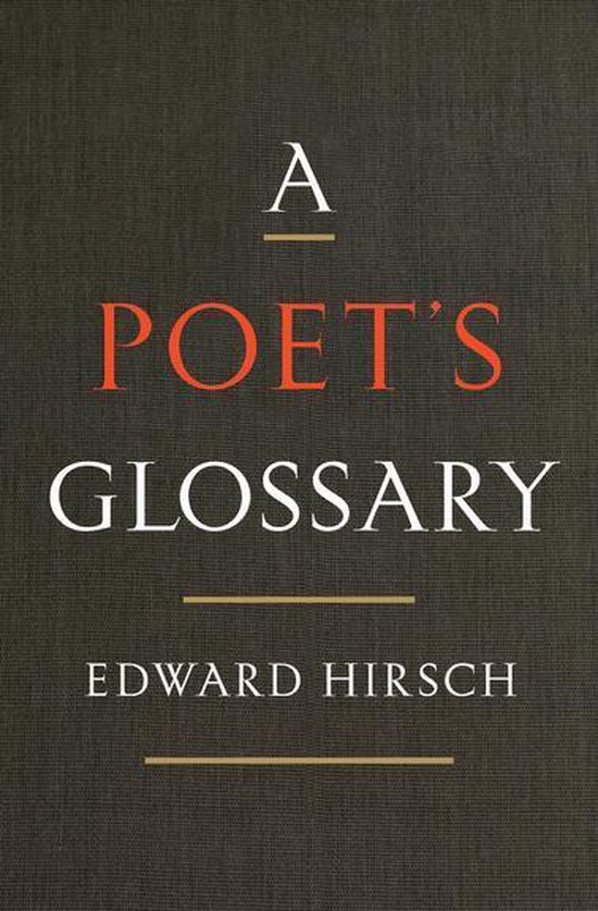 A Poet's Glossary - cover
