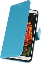Turquoise Wallet Case Hoesje voor Huawei Y6 2018