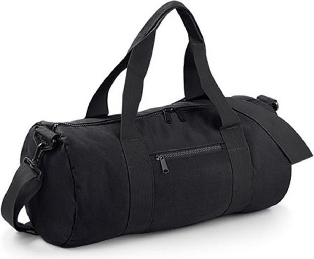 Bagbase Originele ronde sporttas, Kleur Black/ Black
