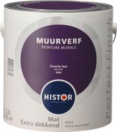 Histor Perfect Finish Muurverf Mat - 2,5 Liter - Zwarte Bes