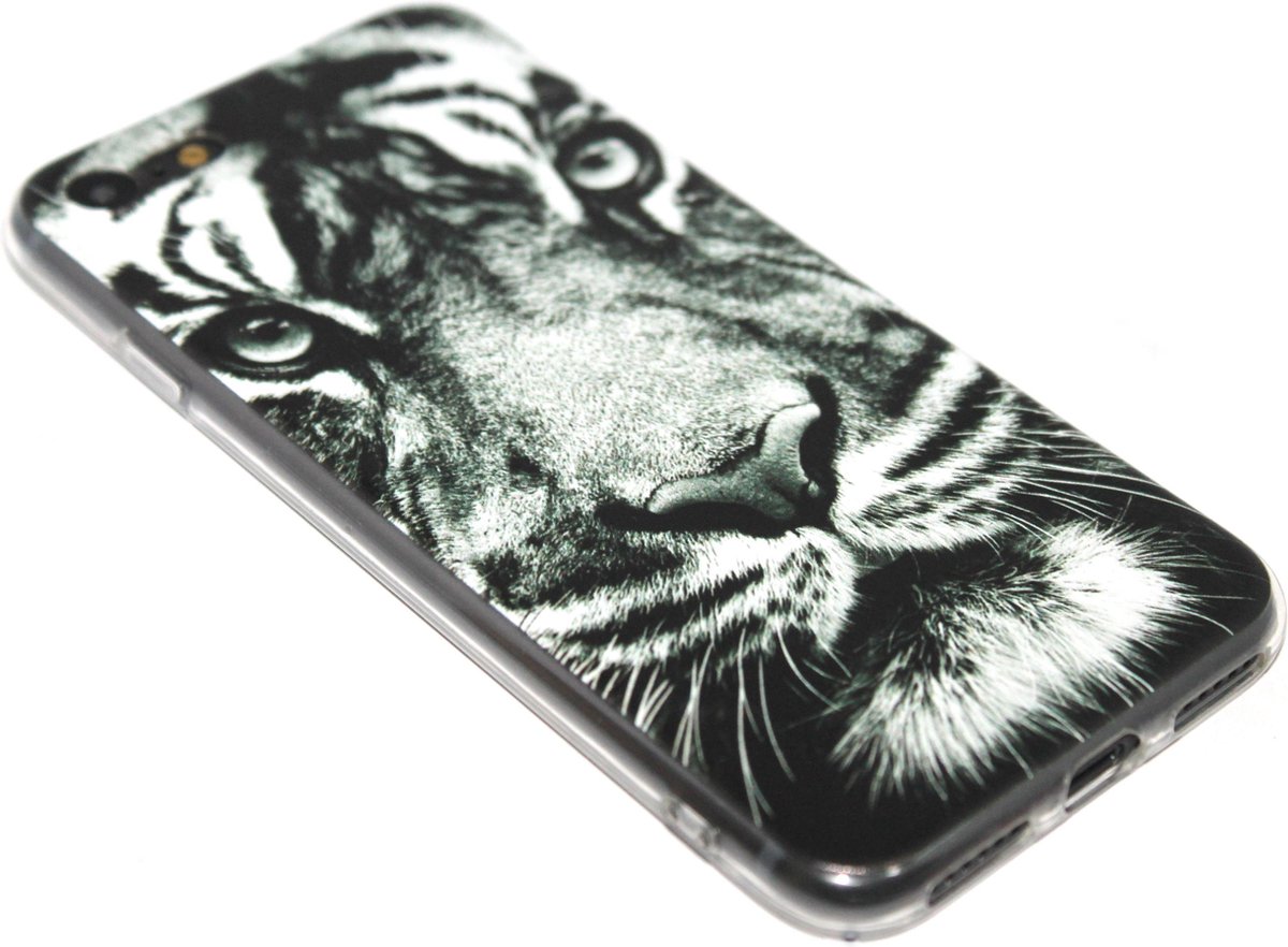 Tijger hoesje siliconen Geschikt voor iPhone SE (2022/ 2020)/ 8/ 7