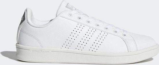 adidas CF Advantage CL Sneakers Dames - Ftwr White/Ftwr White/Silver Met -  Maat 39 1/3 | bol.com