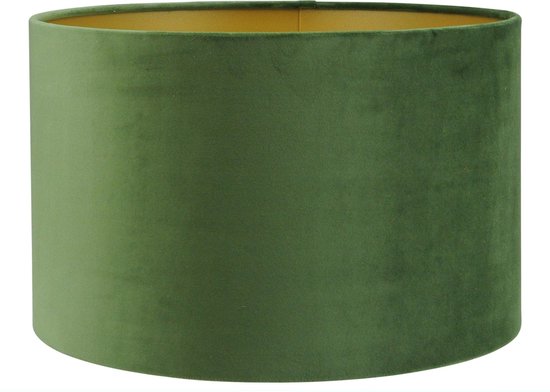 buik plug staart Lampenkap San Remo velours groen op goud 35x35x22cm | bol.com