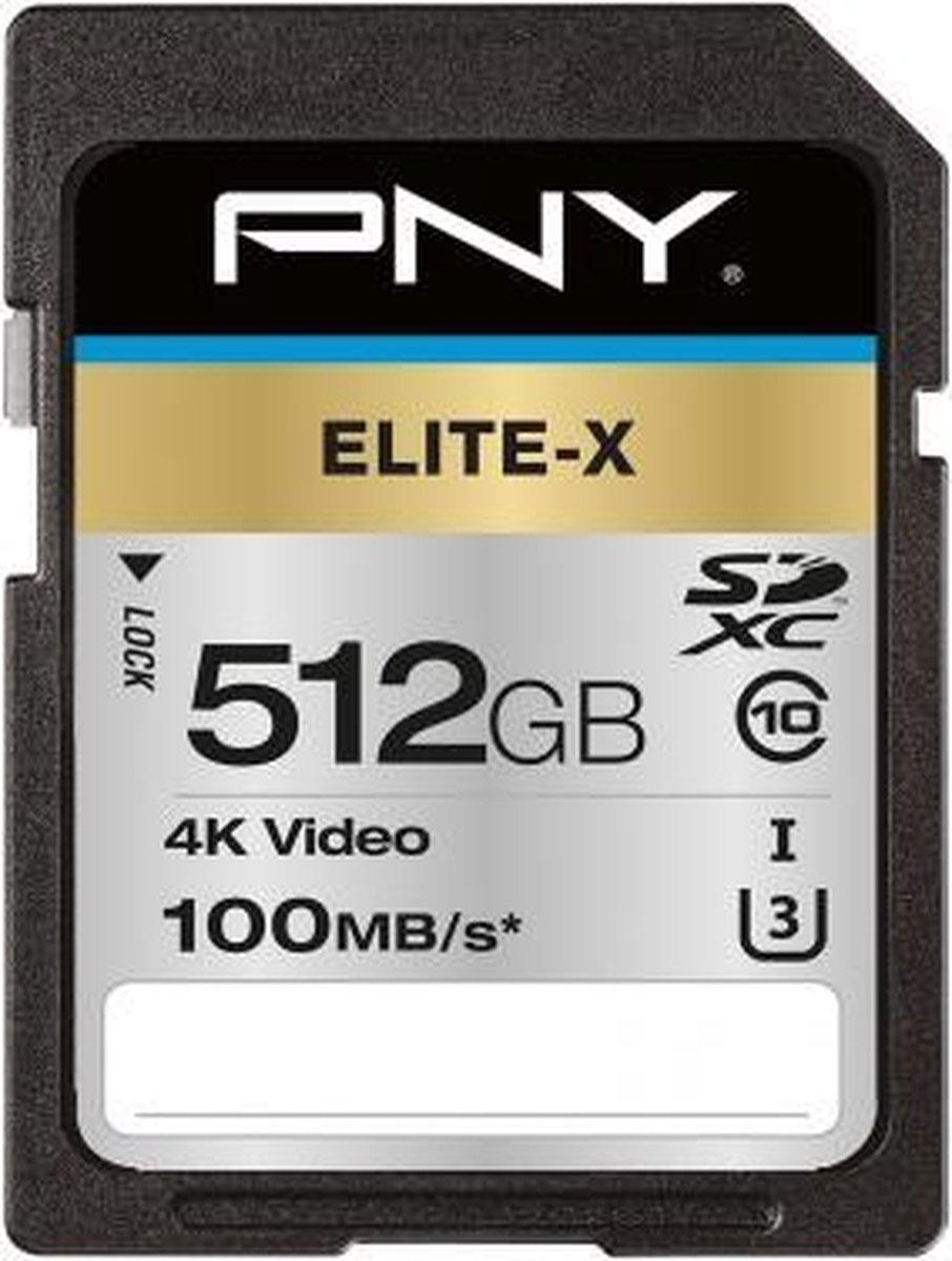 PNY Elite-X 512 GB SDXC UHS-I Klasse 10