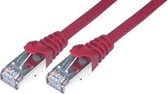 MCL Cable RJ45 Cat6 0.5m Red netwerkkabel 0,5 m Rood