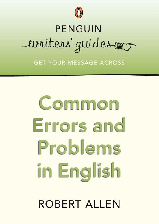 Common Errors and Problems in English - cover