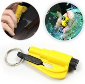 Veiligheidshamer - lifehammer - gordelsnijder - beste tool voor noodgeval - geel